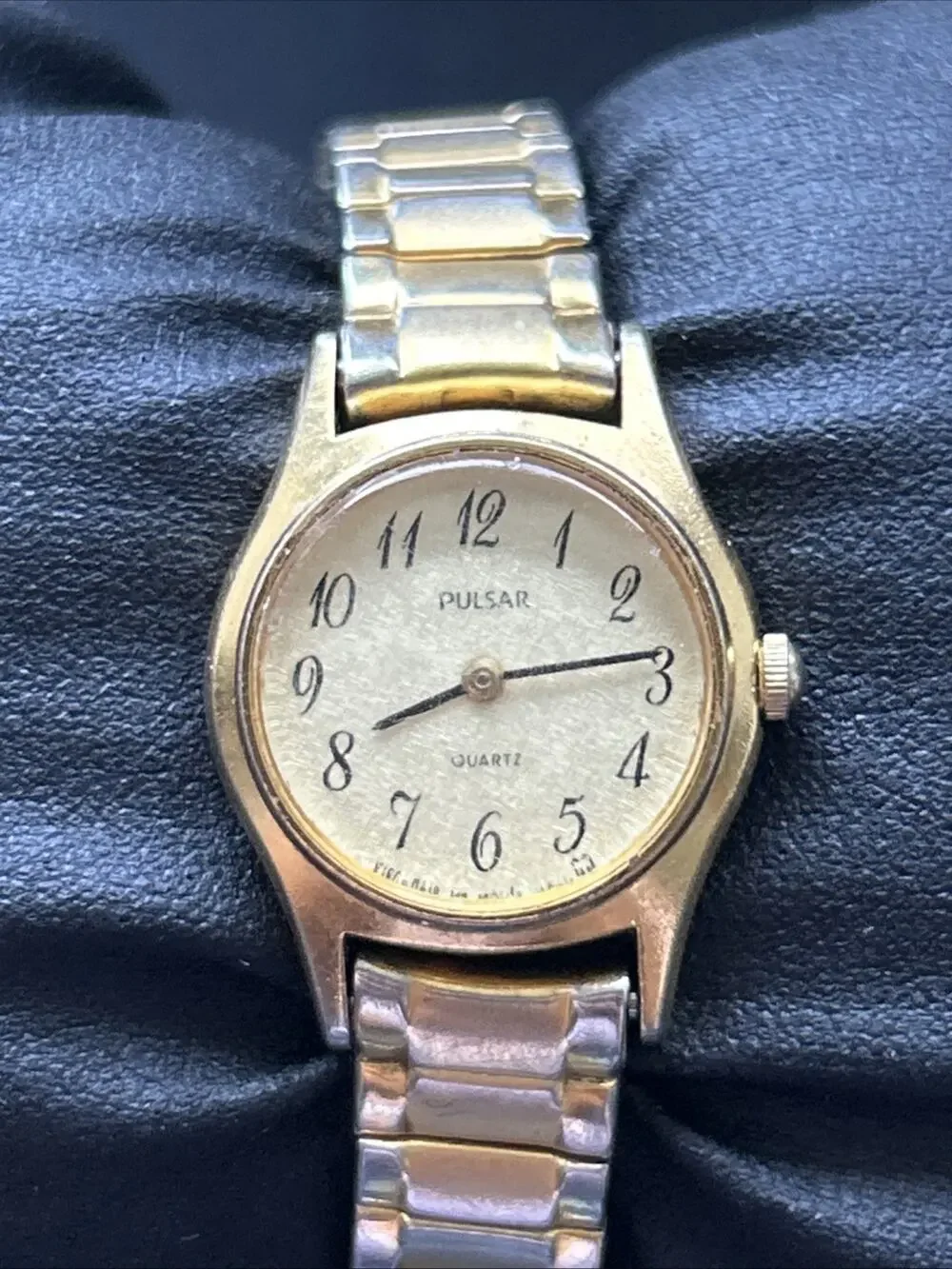Pulsar Gold Tone Women’s Stretch Band Quartz Watch